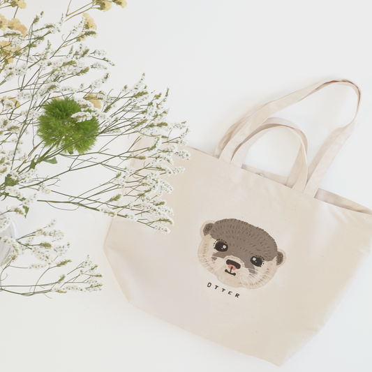 パイナップルリーフ繊維を再利用した2wayトートバッグ/Otter