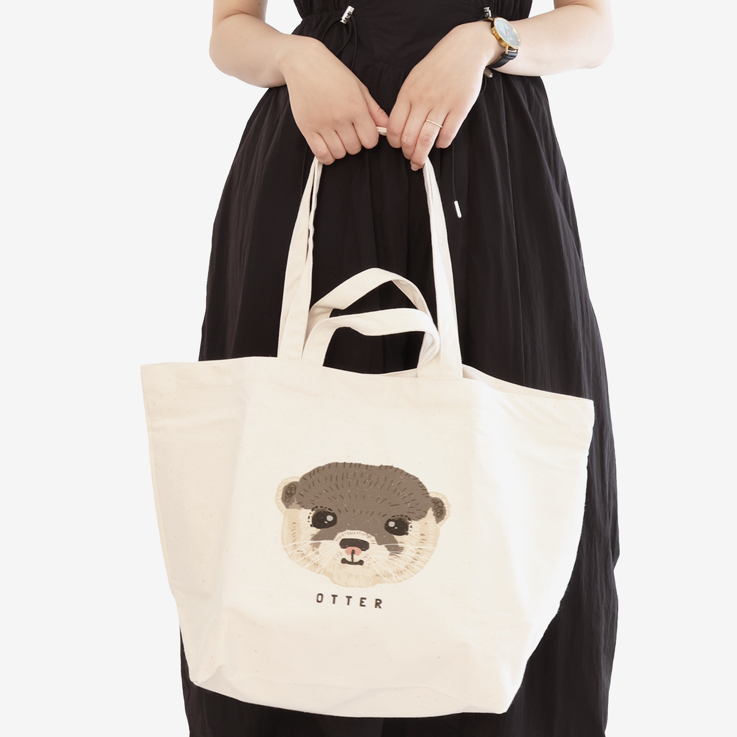Otter gift box set (tissue pouch & 2-way tote bag)