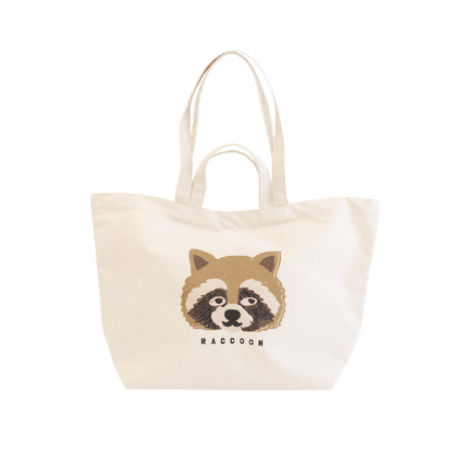 Raccoon 2way tote bag