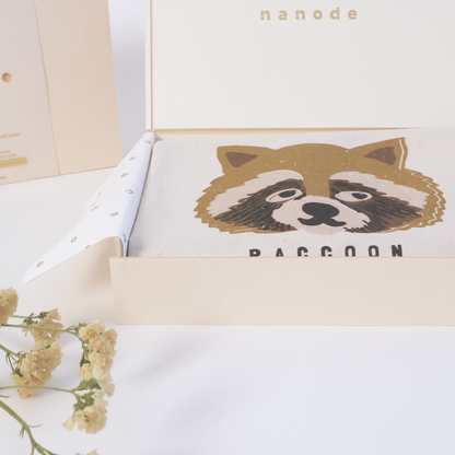 Raccoon gift box set (2way tote bag)