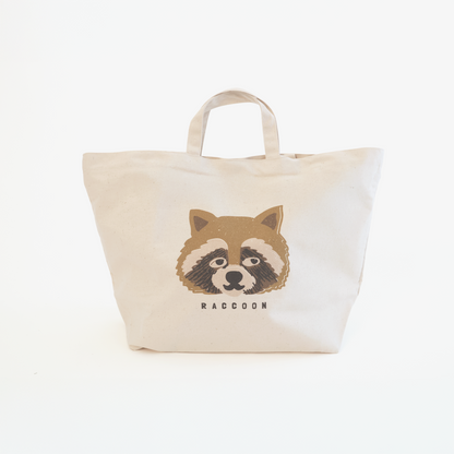 Raccoon 2way tote bag