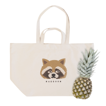 Raccoon 2way tote bag