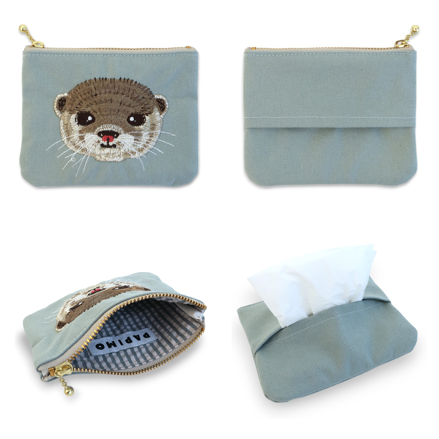 Otter gift box set (tissue pouch &amp; 2-way tote bag)