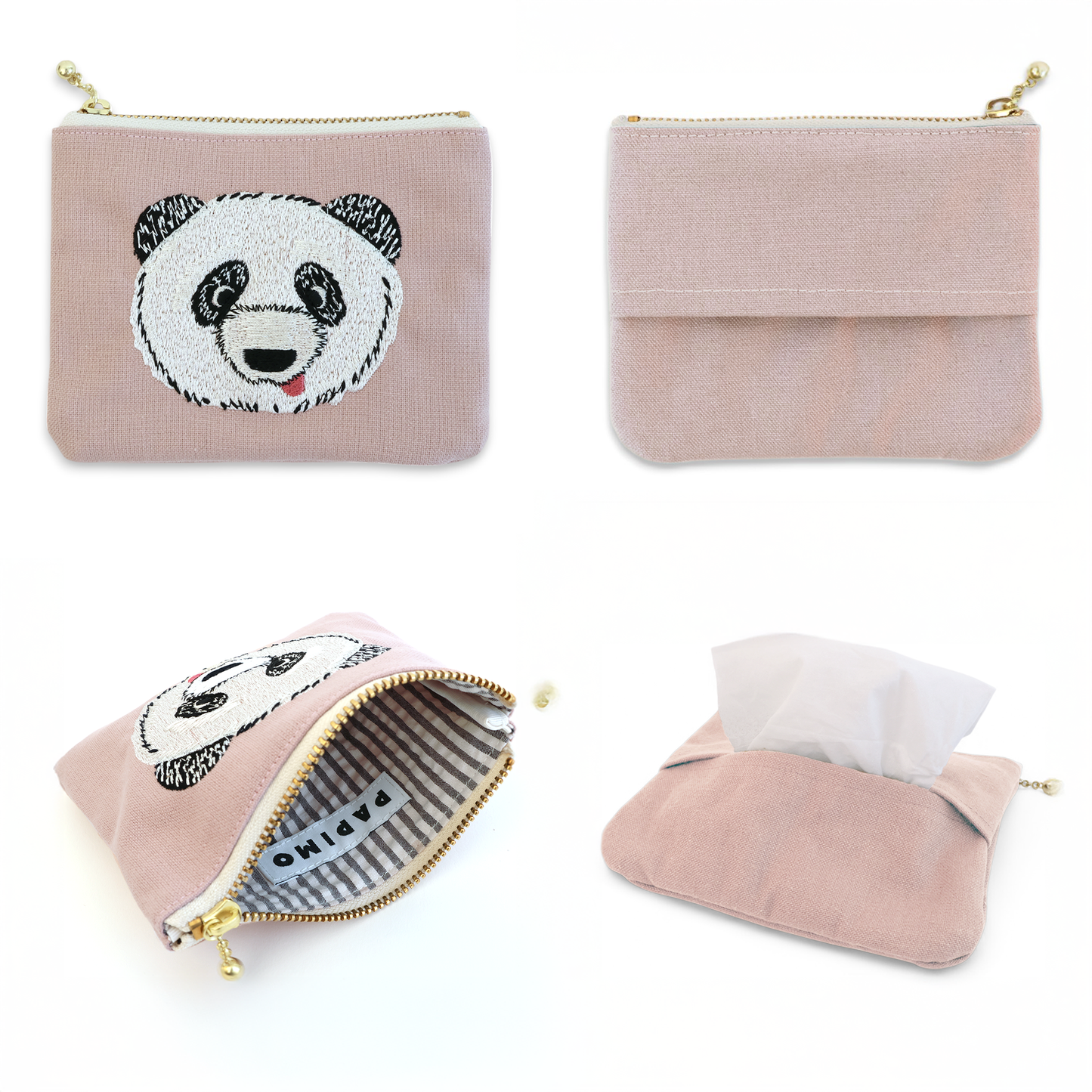 Panda gift box set (tissue pouch &amp; 2way tote bag)