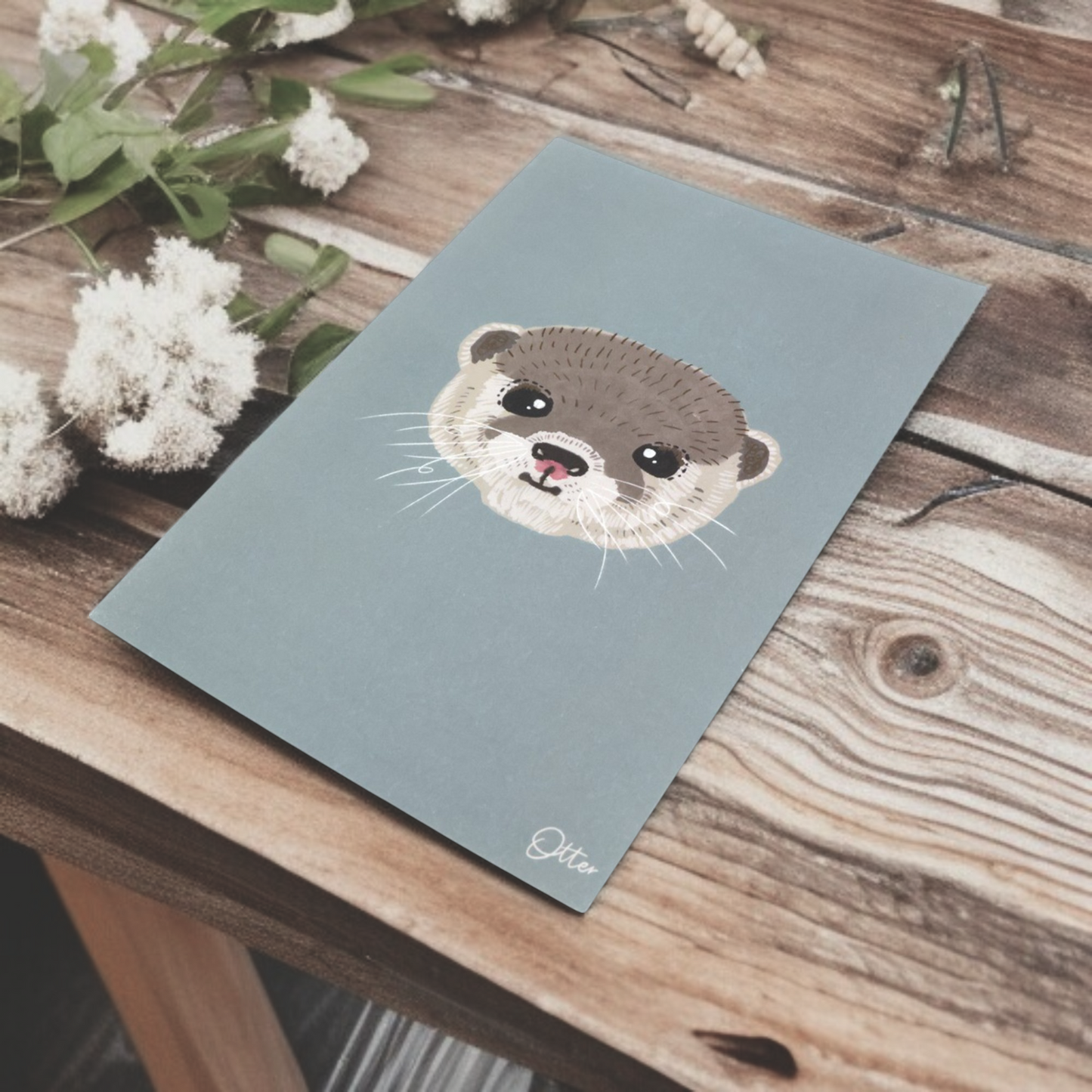 Otter Postcard