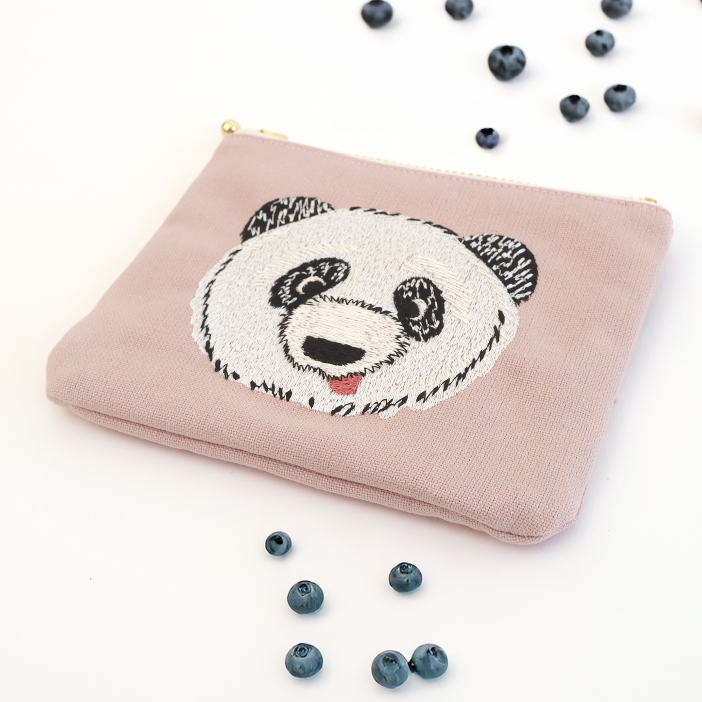 Blueberry dyed tissue pouch Panda