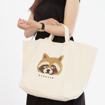 Raccoon gift box set (2way tote bag)