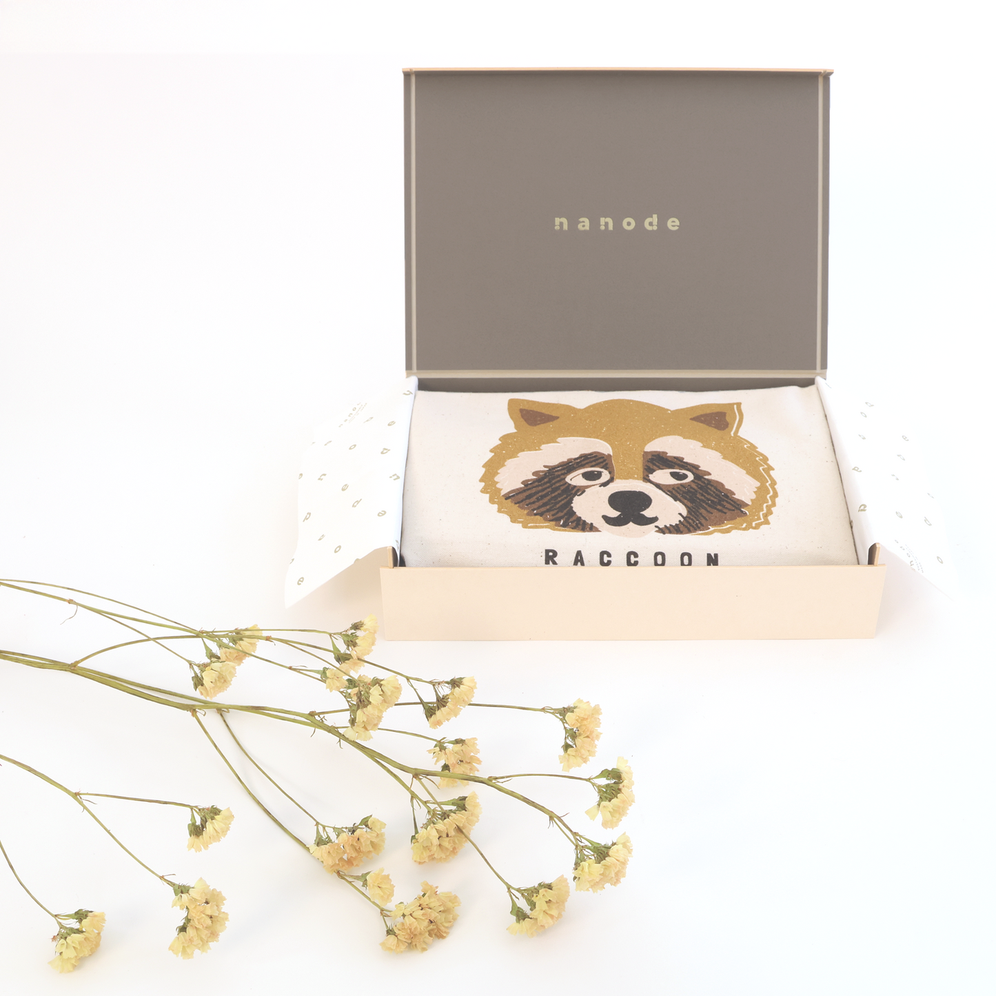 Raccoon gift box set (2way tote bag)